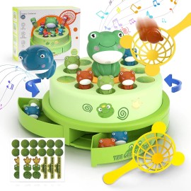 Frog Bounce Catch Game for Kids, Popping Toy for Ages 4-8, Fun Family Gift
