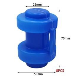 Trampoline End Caps, Pack of 8 End Caps for Net Poles, Trampoline Caps Post Caps for the Net Poles of the Trampoline, Trampoline End Caps Caps, Diameter 25 mm, Trampoline Accessories, Protective Caps