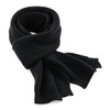 Classic Waffle Knit Scarf - Black