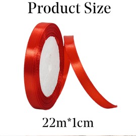 1 Roll Red Velvet Ribbon Thin Velvet Gift Ribbons, Craft Velvet Ribbon for Gift Wrapping, Vintage Velvet Ribbons, Thin Red Ribbon Spool Fabric Ribbons for Wreath Decoration, Bow Making 24.2 Yards
