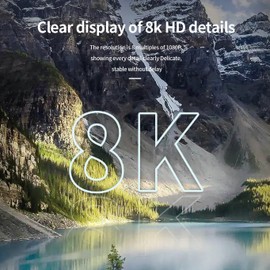 VKSG 8K Ultra Clear Video Thunderbolt 4 Type-C Cable Certified USB4 Supports 240W Fast Charging 40Gbps Data Transfer Thunderbolt 3/4 Compatible(1.64FT)