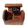 Purity Style Wooden Incense Cone Burner Box with 12 Nag