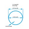 2 1/2 Inch Diameter Clear PVC Schedule 40 Pipe [Pipe