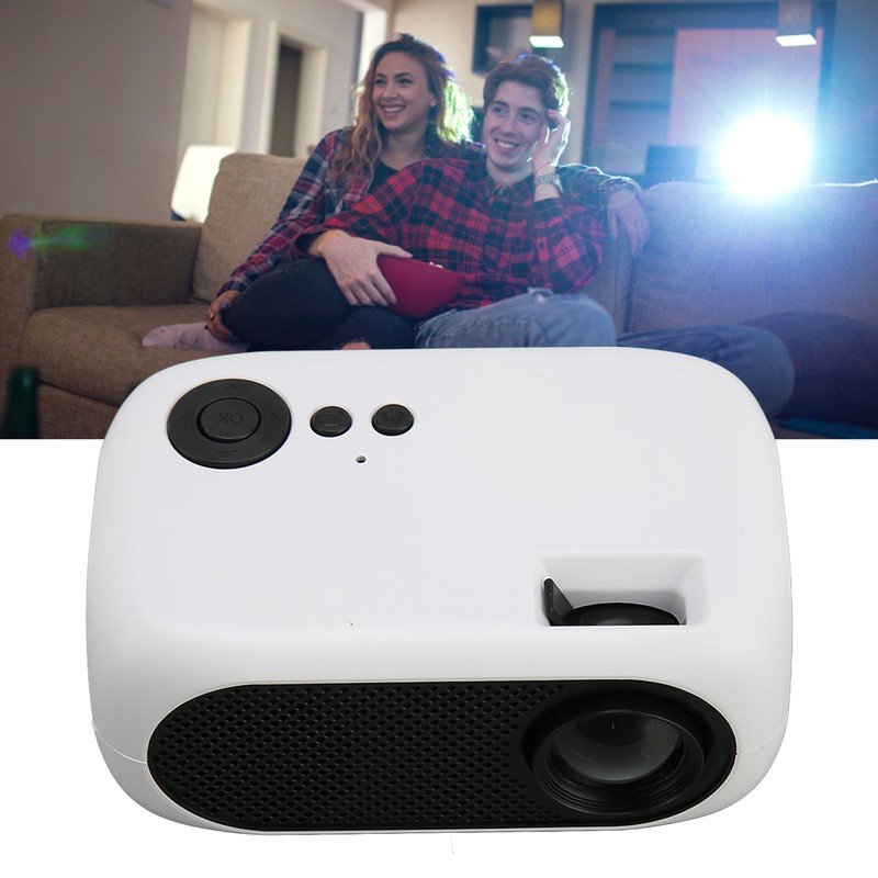 M24 Mini Portable Projector Multifunction 360 Degree Surround Sound Home