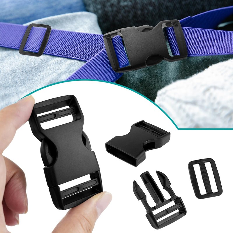 10 Set 1 inch Buckles for Straps with 20 pcs