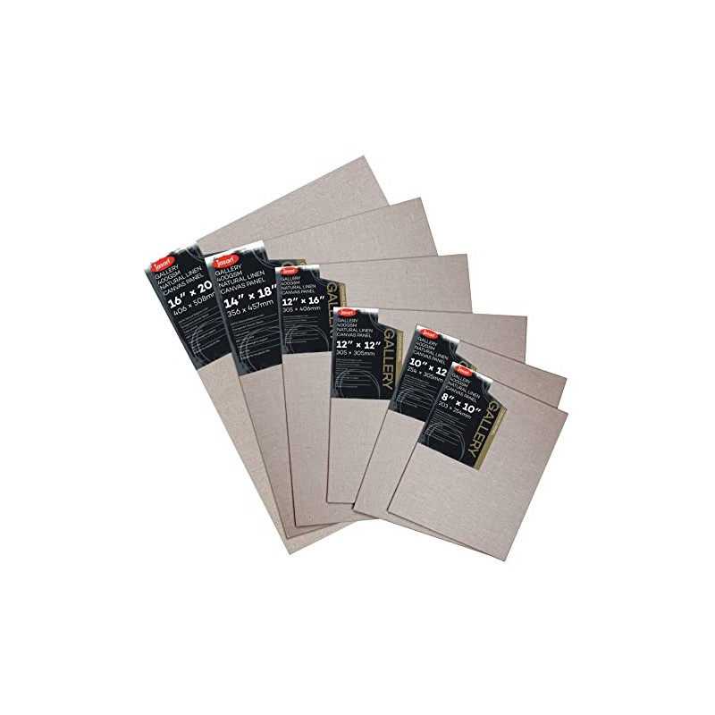 Jasart Gallery Linen Canvas Board 12x12 Inch