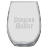 HipFlaskPlus 15oz Stemless Wine Glass Set - Dungeon Master +