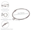 Openable Curtain Rings with Eyelet,24PCS Curtain Rings,Drapes Rings 3 in