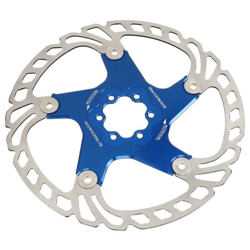 Mountain Bike Floating Disc Brake Rotor 6 Bolts Heat Dissipation