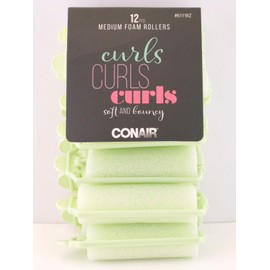 Conair Medium Foam Hair Rollers - 12 Pcs.