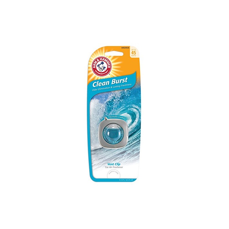 ARM & HAMMER AH8200CB Vent Clip Air Freshener, Clean Burst,