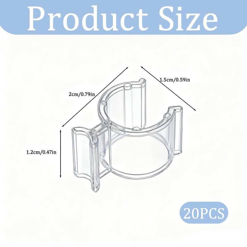 20Pcs Leakproof Pump Lock Clips Medium for Travel Bottles