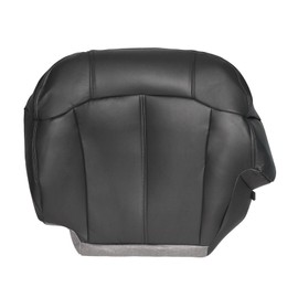 FZJDSD Dark Gray Driver Side Bottom Microfiber Leather Replacement Seat Cover Compatible with Chevy Silverado Tahoe Suburban Avalanche GMC Sierra Yukon 1999 2000 2001 2002