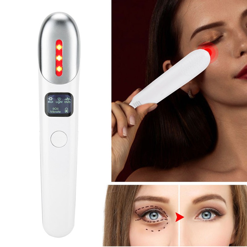 EMS Eye Massager Vibration Hot Compress Dark Circle Removal Eye
