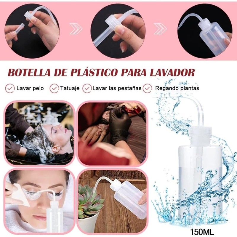 Kit de Pestañas 1x1, Parches, Microbrush, Ventilador, Cepillo 1