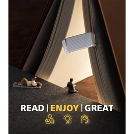 OPAUL USB Rechargeable Book Light, Clip-on LED Bookmark Reading Light in Bed, 3 Amber Colors & 5 Brightness, Long Lasting, Perfect Gifts Stocking Stuffers for Book Lovers, Adults, Kids