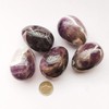 Manekieko Natural Amethyst Egg Shaped Meditation Chakra and Home Decoration