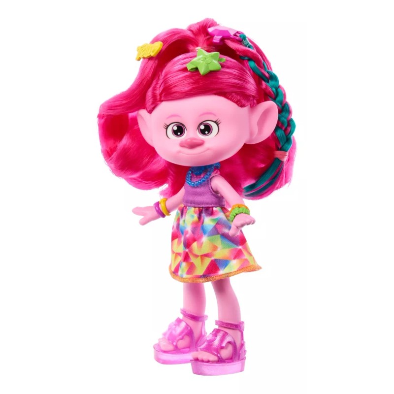 Trolls Muñeca Poppy Peinado Mágico