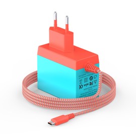 Power Supply for Switch 39 W PD Charger for Switch/Type-C Devices, Supports TV Mode/Handheld Mode, 15 V/2.6 A USB C Fast Charging Power Supply for Switch OLED/Switch Lite/Switch Dock/Switch Pro Co