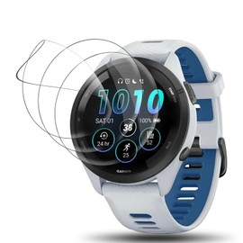 Votvloay Pack of 3 Screen Protectors for Garmin Forerunner 265 Screen Protector, TPU HD Clear Screen Protector Premium Quality Soft, Bubble-Free Anti-Dust Cover for Garmin Forerunner 265 Flexible Film