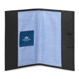 Gryphen Hoxton Leather Golf Scorecard Holder with Pen Loop (Black)