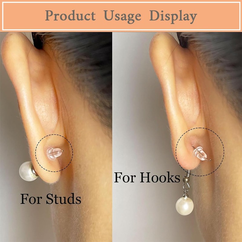 CATOR 450pcs Earring Backs Set,Including Earring Backs,Safety Backs and Butterfly