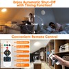 Rechargeable Motion Sensor Ceiling Light with Remote, Battery Operated Closet