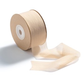 CHUQING Vintage Gift Ribbon Wedding 1.5 inch x 25 Yd Ribbon Wide Chiffon Ribbon Deco Ribbon Fabric Ribbon for Gift Wrapping Crafts Christmas Party Decoration