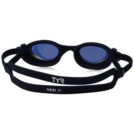 TYR Vesi Mirrored Googles, Gold/Navy, One Size