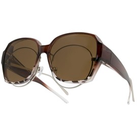 YAMEIZE Trendy Wear Over Sunglasses For - Men Women Vintage Anti Glare UV400 Protection Rectangle Wear Over Square Glasses Driving Outdoor