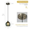 LBSQJ Gray Green Glass Pendant Lights Kitchen Island Lighting Globe