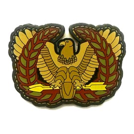 Warrant Officer Colored Eagle Rising PVC Rubber Morale Patch (1)