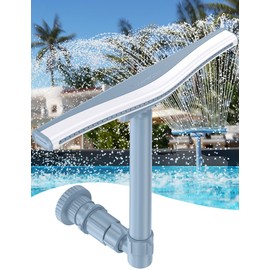 Pool Fountains for Above and In-ground Pools【Original by POOLHACKER】, Adjustable Whale Tail Waterfall Wide Width Pool Sprinkler Fountain for Relaxation & Cooling 10-20 Degrees