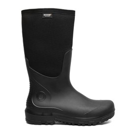 Bogs Men's Essential Insulated Tall Steel Toe, Black, 10
