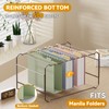 NORDUN Plastic Extra Capacity Hanging File Folder Letter Size,Heavy Duty