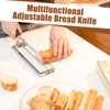 Adjustable Bread Slicer for Homemade Bread,Bread Knife With Slicing Guide