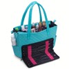 Quilted Shoulder Beauty Bag With Brush Storage Pocket Ideal for