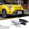 Anti-Theft License Plate Holder Compatible with Fiat 2016-up 124 Spider,
