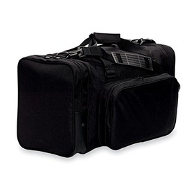22" Blank Sports Duffle Bag Gym Bag Travel Duffel With Adjustable Strap and Removal Front Compartment (Black)