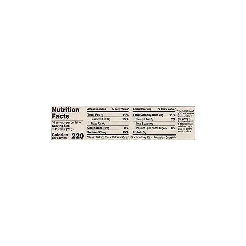 La Banderita, Tortilla, Bur Grande, 10, Pack of 12, Size
