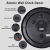 Aurowit Atomic Outdoor Wall Clock 18 Inch Sealed Outdoor Waterproof