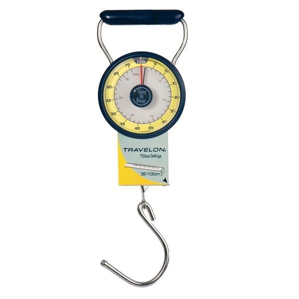 Travelon Stop and Lock Luggage Scale 4" H X 3" W X 1.5" D