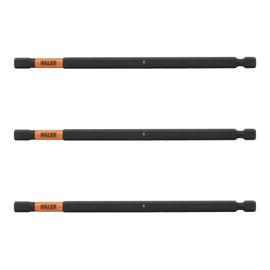 Hex 6mm Impact Driver Bit - Railer Allen Wrench Drill Hex Bits. 1/4" Hex Quick Release S2 Steel 6 inch 6mm Hex Bits. (3 Pack)