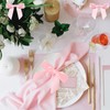 50pcs Pink Mini Twist Tie Bows for Gift Wrapping -