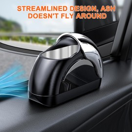 Car Ashtray with Lid - Windproof Detachable Innovative Car Ashtray, Smell Proof Travel Ashtray for Car vehicle Smoke Ash Tray for Car Interiors & Accessorie