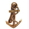 Hanzla Collection 6.5" Nautical Ship's Anchor Antique Brass Door Knocker