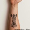 'Zebra Face' Temporary Tattoo - Water Resistant, Skin-Safe, Non-Toxic Transfer