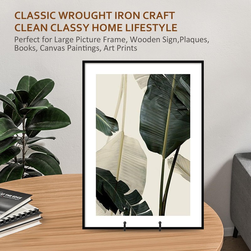 Large Plate Holder Display Stand - 10 inch Tall Plate