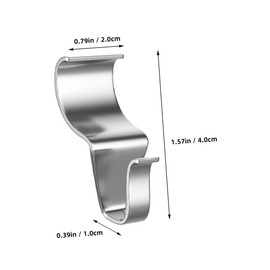 WHAMVOX 10Pcs Heavy Duty Siding Hooks for Vinyl Siding Clips for Outdoor Lights Tool Organization Installation Elegant Design for Home Decor