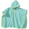 Erwin Müller Children's Poncho with Hood Walk Terry Mint Size